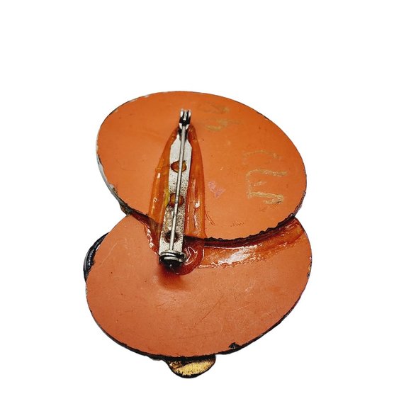 Vintage 90s Artist Signed Artisan Brooch (A1221) - Picture 4 of 5